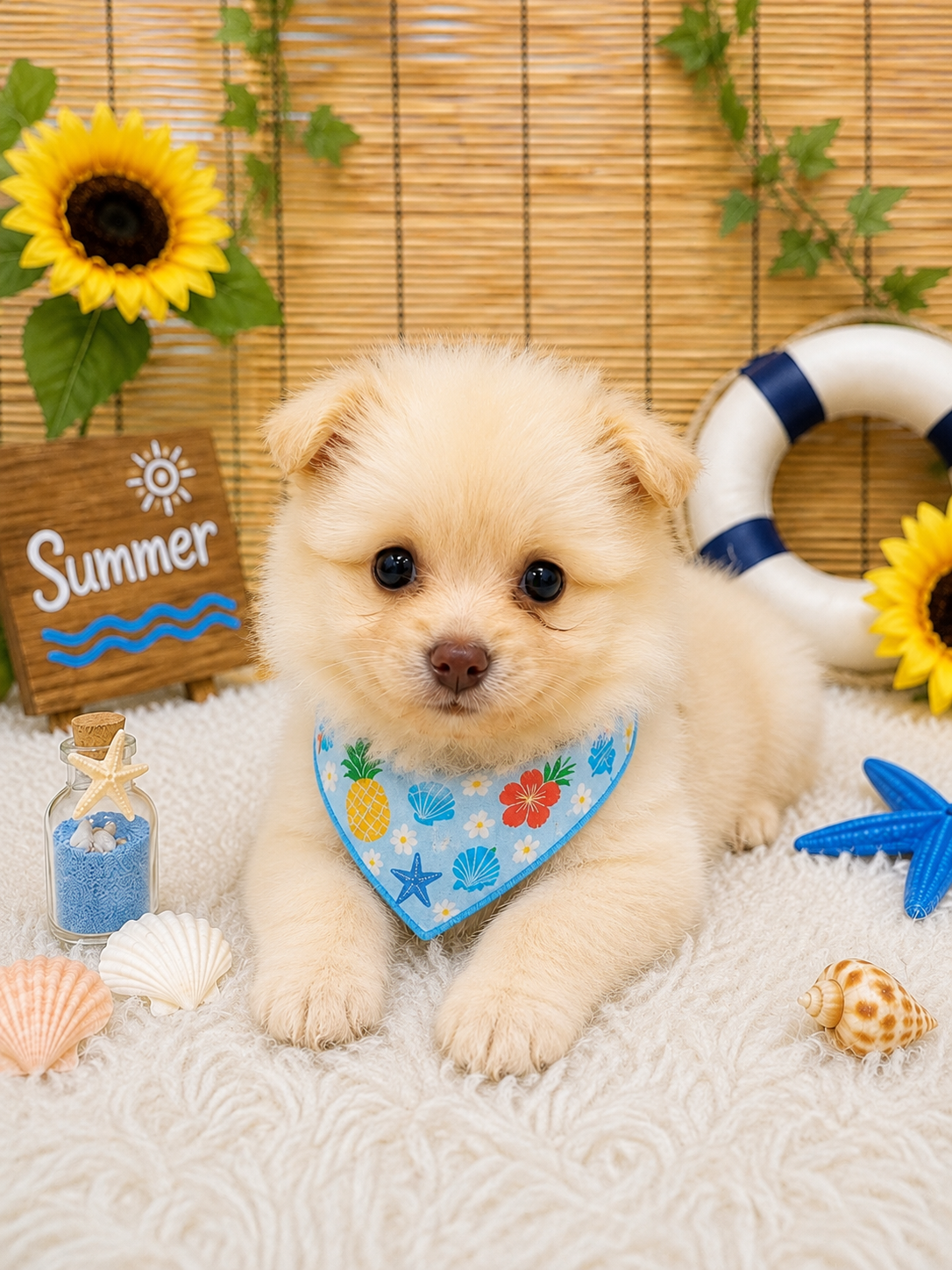 大阪府のハーフ犬・ミックス犬 (センチュリーペットそよら古川橋駅前店/2026年7月5日生まれ/女の子/その他色)の子犬の2枚目の画像